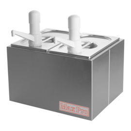 Dispenser - Max Pro - RVS - Meerdere types / Losse dispenser / 1/4 GN deksel met gat