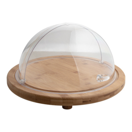 Serveerplateau - Hout met polycarbonaat rolltopkap