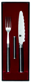 Steakmes met welving / steakvork in set Kai Shun Classic DM-0908