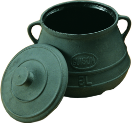 Kookpot met deksel gietijzer - Guison - 2, 5 of 10 liter