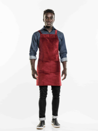 BIb Apron Chaud Devant - X Red Velvet W70 - L85