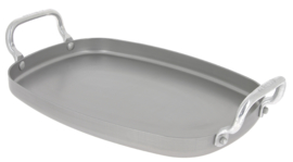 Grillplaat / plancha plaatstaal - 38x26 cm - Mineral B - De Buyer