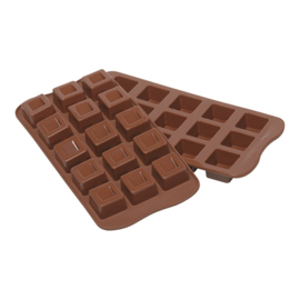 Flexibele Chocoladevorm / Siliconen matten 22x11 cm (7 versch. vormen)