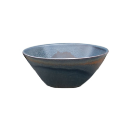 Flaired bowl stoneage 16 x 5 cm - Continental Rust Dark