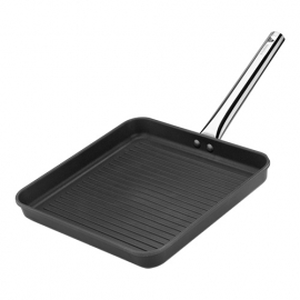 Grillpan - Pujadas - Geribbeld gegoten aluminium met anti-aanbaklaag