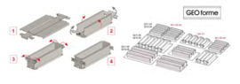 Uitvouwbare bakvormen GEOFORME rvs - De Buyer