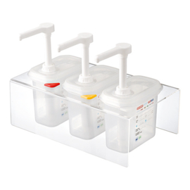 Dispenser unit / Sauzenbar - Araven - 2 Types / Dispenser & container ook los te bestellen