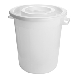 Voedselcontainer - Kunststof, met deksel - 50/75/120 liter