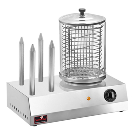 Hotdog / Worstenwarmer - CaterChef - Met 4 aluminium pennen voor het verwarmen van brood