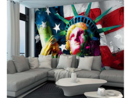 Patrice Murciano - Fotobehang Lady Liberty - B366 x H253 cm - Multicolor