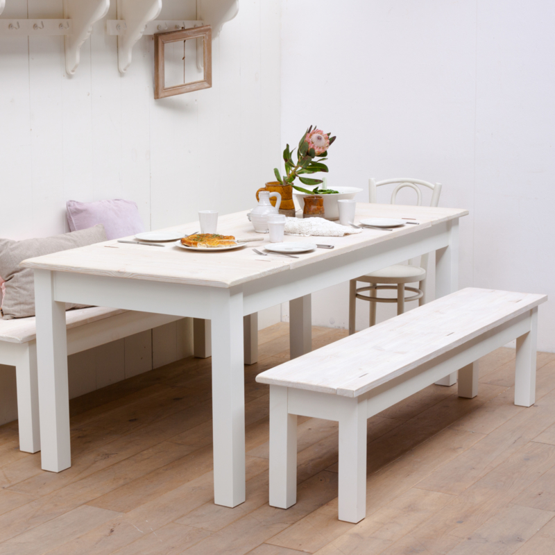 Hedendaags Eettafel met kleppen - Houten tafel klep - 200 cm – Wit GB-99