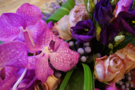 Rouwarrangement Vanda Orchideeën