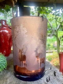 Windglas met opdruk