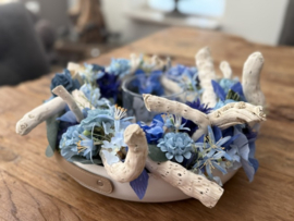Zijde krans met sfeerlicht