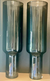 Hoge glas vaas zwart