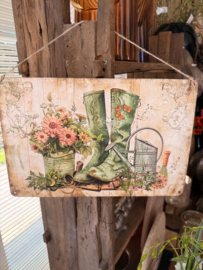 deco bord "garden