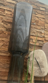 Hoge glas vaas zwart