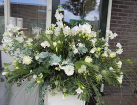 Rouwtak met orchideeën