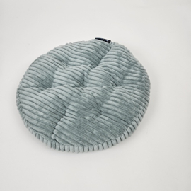 Klittenband pofkussen, 5 cm hoog, mintgroen, Ø 35 cm