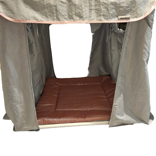 Showset dubbele kooi-  roze-grijs