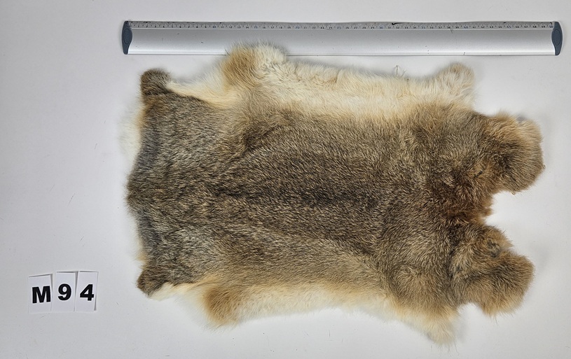 Konijnenvacht - 100% NATUURLIJK - donker gemarmerde kleur
