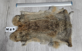Konijnenvacht - 100% NATUURLIJK - donker gemarmerde kleur