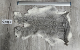 Konijnenvacht - 100% NATUURLIJK - grijze kleur