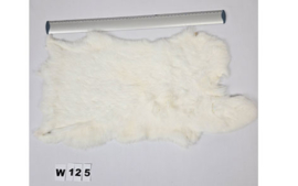Konijnenvacht - 100% NATUURLIJK - witte kleur