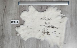 Konijnenvacht - 100% NATUURLIJK - witte gevlekte kleur