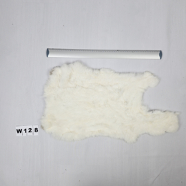 Konijnenvacht - 100% NATUURLIJK - witte kleur