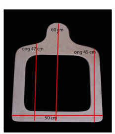Gesloten hangmat 50x45 cm, off white