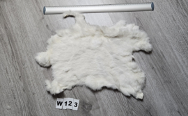 Konijnenvacht - 100% NATUURLIJK - witte kleur