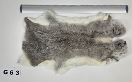 Konijnenvacht - 100% NATUURLIJK - grijze kleur