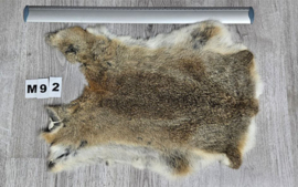 Konijnenvacht - 100% NATUURLIJK - donker gemarmerde kleur