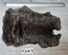 Konijnenvacht - 100% NATUURLIJK - donkere kleur