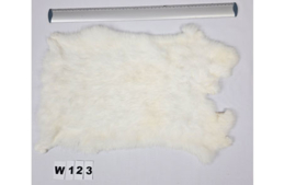Konijnenvacht - 100% NATUURLIJK - witte kleur