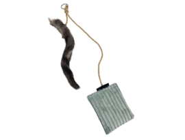 Showkooi speeltouw met Knuff en 100% natuurlijk staartje (handgemaakt)