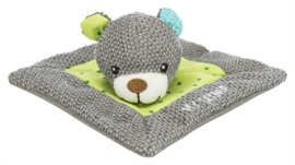 Trixie junior knuffeldoek beer met kattenkruid / catnip 13x13 cm