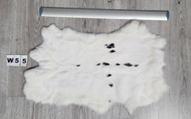 Konijnenvacht - 100% NATUURLIJK - witte gevlekte kleur