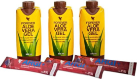 Forever Tri-Pack Aloe Vera Gel Mini & ARGI+