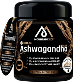 Ashwagandha KSM-66 + Shilajit + Honey - 350 gram - Mountaindrop