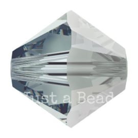 5328 biconische kraal 4 mm black diamond satin (215 SAT)