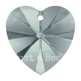 6228 Xilion heart pendant 18 x 17,5 mm Black Diamond (215)