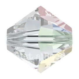 5328 biconische kraal 6 mm crystal AB (001 AB)
