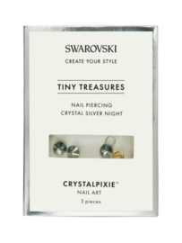 Crystal Pixie "Tiny Treasures" Nail Piercing Crystal Silver Night