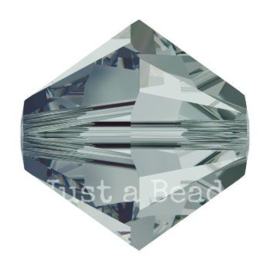 5328 biconische kraal 4 mm black diamond (215)