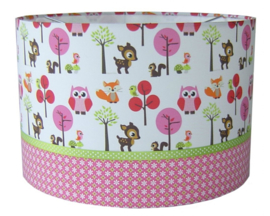 Hanglamp forest friends pink