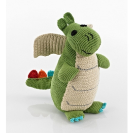 Pebble knuffel - Draak groen