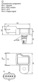 MAP+T sensor 20-120Kpa