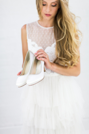 Bruidsschoenen | Rainbow Club ~ Yanna - maat 39 - kleur Ivory